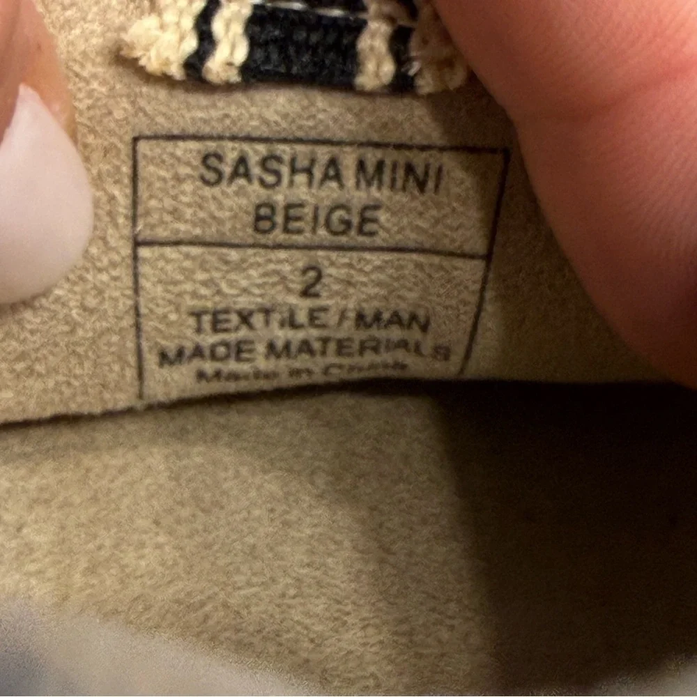 ShuShop Sasha Mini Beige Kids' Sneakers in Cream and Silver size 2